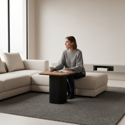 Sivupöytä Sohvapöytä Kahvipöytä Istuintyöpöytä Puu Ruskea Pöytä Design