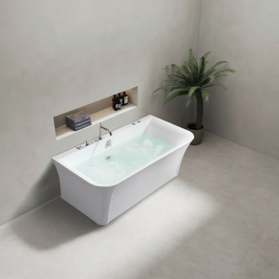 Badewanne Whirlwanne  Indoor Whirlpool Home Spa Weiß Wanne