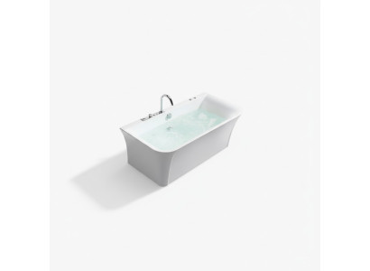 Badewanne Whirlwanne  Indoor Whirlpool Home Spa Weiß Wanne