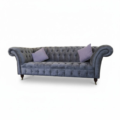 Sohva 3 istuinta Chesterfield istumatekstiili kangas sohva pehmuste Uusi
