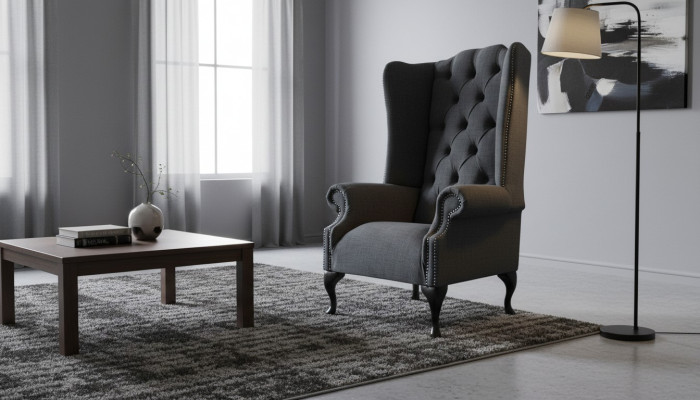 Yksistuttava Chesterfield -sohva Huonekalut Luxus -huonekalut Korvatuoli Uusi