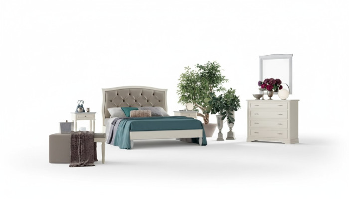 Bett 2x yöpöytää 5 osainen makuuhuoneen design luxus lipasto kokonaisuus
