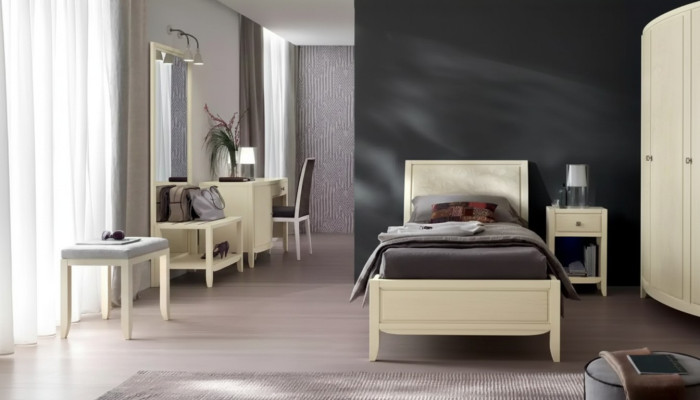Luxus täydellinen makuuhuonekokonaisuus beige työpöytä sänky yöpöytä uusi