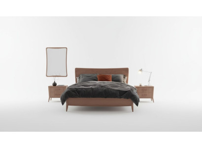 Luxusmakuuhuoneen setti: 2x yöpöytää, uusi design, ruskea, 3 osaa, moderni