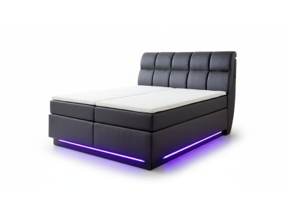 Patjapesä Sänky Upholsteroidut huonekalut Designer Kaksois Luxus Muotoilu 180x200cm Tekonahka