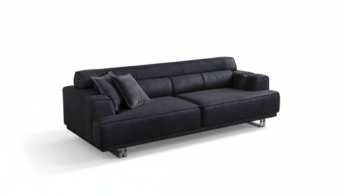 Sohva 3 istuinta Moderni huonekalut Valkoinen olohuone Luxury suunnittelija 235 cm sisustus
