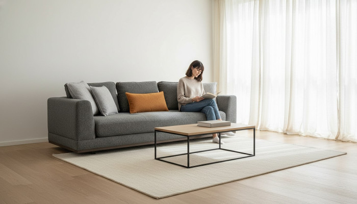 Sohva 3 Istuttava Moderni Huonekalut Valkoinen Olohuone Luxus 243 cm Kolmen Istuttava