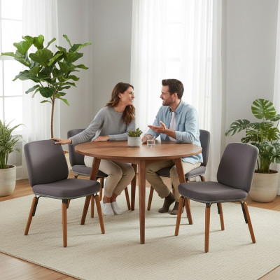 Ruokailuhuoneen tuoli Moderni ruokailuhuone Uusi 4x tuolia Luxus Design Sisustus