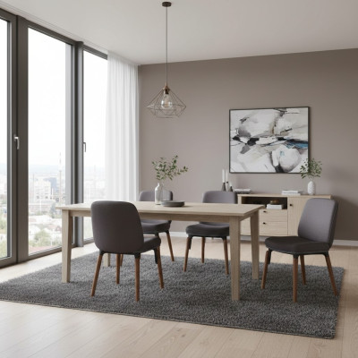 Ruokailuhuoneen tuoli Moderni ruokailuhuone Uusi 4x tuolia Luxus Design Sisustus