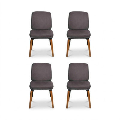 Ruokailuhuoneen tuoli Moderni ruokailuhuone Uusi 4x tuolia Luxus Design Sisustus