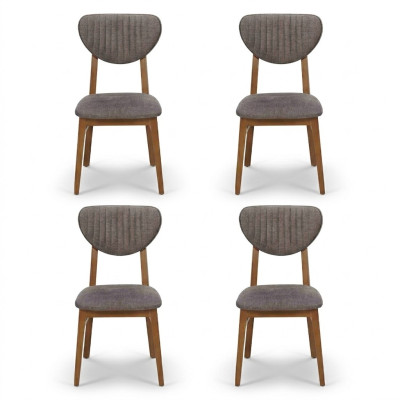 Design tuoli nojatuoli sarja ruokailuryhmä istuimet 4x tuolia design