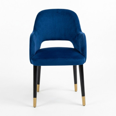 Sininen Tyyny Ruokailutuoli Modernit Keittiökalusteet Designer Puurunko