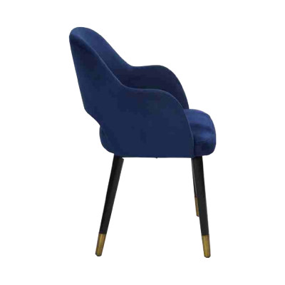 Luxus 6x tuolia Siniset keittiömöbelit Designer Modern ruokailuhuoneen tuoli Puumöbelit