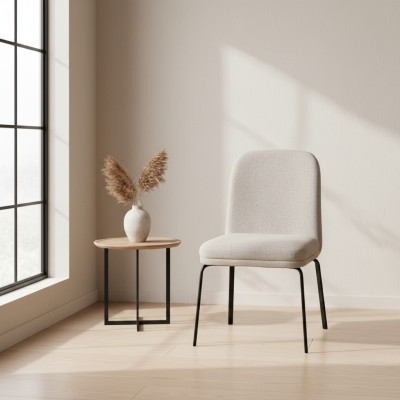 Moderni valkoinen metallituoli designer ruokailuhuonekalut tyylikäs yksistuttava