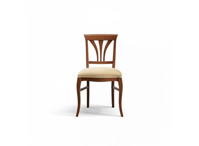 Tuoli ilman käsinojia, ruokailutuoli, puinen ruokailutuoli, ruskea, klassinen design.