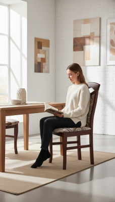 Klassiset tuolit Designer-tuoli Puutuoli Luksusnojatuoli Ruokailuhuoneen tuoli
