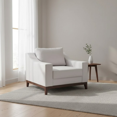 Sessel valkoinen Skandinavinen nojatuoli TV-nojatuoli lounge club huonekalut