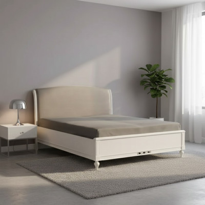 Bett Moderne Design Luxus Pehmustetut Sängyt Kangas Sänky makuuhuoneessa