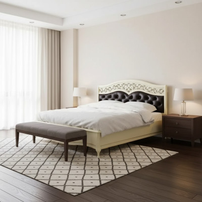 Bett Möbel Design valkoiset sängyt parisänky luksus makuuhuone puu