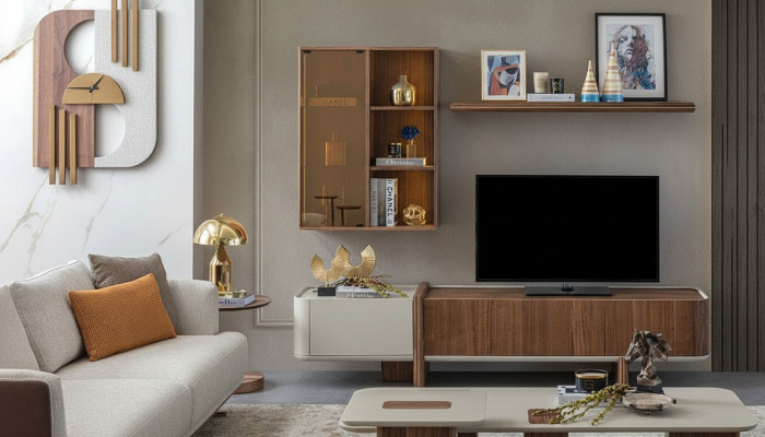 Wohnwand Design olohuonekaluste Seinäkaappi Uusi Seinä hylly