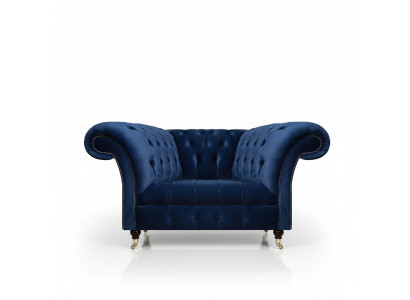 Luxus Sininen Nojatuoli Upholsteroidut Istuimet Upholsteroidut Huonekalut Olohuone Uusi Design Chesterfield