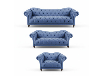 Suunnittelijan sohvakalusto moderni kokonaisvaltainen sisustus luxus-sohvat Chesterfield