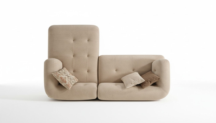 Moderni beige l-muotoinen suunnittelija sohva olohuoneen istuinsohva Edle Corner Sohva