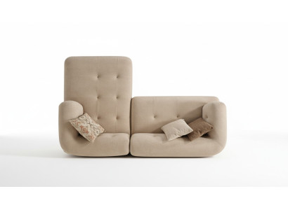 Moderni beige l-muotoinen suunnittelija sohva olohuoneen istuinsohva Edle Corner Sohva