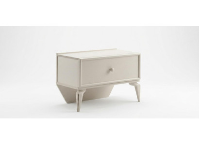 2x Nachttische Modern Stil Bequem Holz Stilvoll Ästhetisch Beige