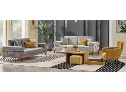 Wohnzimmer set Schlafsofa 3Sitzer Schlafsofa 2Sitzer Sessel  modern