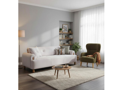 Wohnzimmer set Schlafsofa 3Sitzer Sessel modern weich bequem elegant