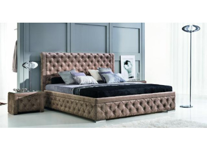 Ylellinen Chesterfield-sänky tyylikkäässä modernissa tyylissä