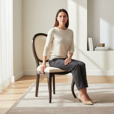 Klassiset tuolit Designer-tuoli Puutuoli Ruokailuhuoneen tuoli Kuninkaantuoli - Malli S