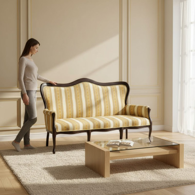 Klassinen soifa Italialaiset huonekalut Chesterfield-sohva Sohvaryhmä W-sohva3