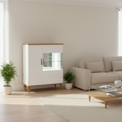 Moderni Vitriinikaappi Olohuone Korkeakaappi Hotelli Vitriinit Aspen AS-W12