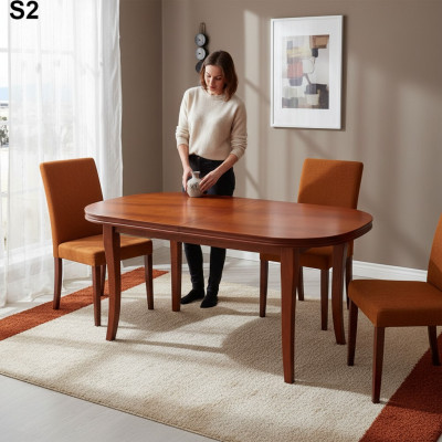 Pöytä ruokapöytä puupöytä XXL -konferenssitaulukko 100x200cm laajennettava 200x300cm