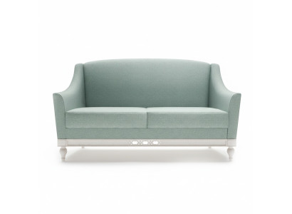 Chippendale-sohva 2-istuttava maalaistyyli kangassohva puusta valmistetulla designer-sarjalla FL-2Siz