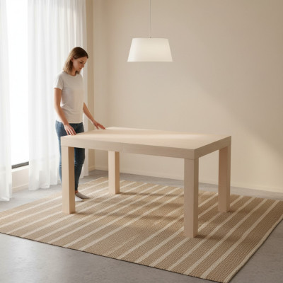 Pöytä ruokapöytä puupöytä XXL -konferenssitaulukko 80 x 140 cm laajennettava 140x180 cm
