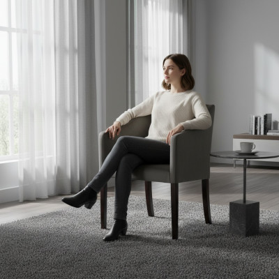 Design Lounge Club -tuoli ruokasali Lehn Realose verhoiltu mahalaukun tuoli nojatuolihyppy
