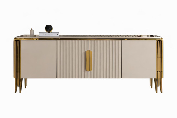 Ylellinen valkoinen komero 2x vitrina moderniin olohuoneeseen