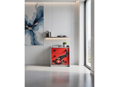 Italialaistyylinen huonekalu, harmaa sohva, tyynyt, loft, 3 osaa