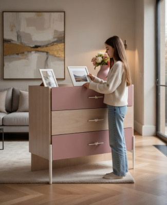 Tyylikäs, pehmustettu loft-tyylinen chaise longue -sohva, mustasta nahasta valmistettu keittiötuoli
