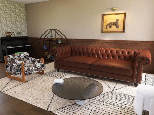 Beige luksusdesigni sänky