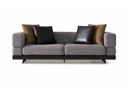 XXL Iso Sohva Chesterfield 240cm Pehmustetut Sohvat 4 Henkilölle Nahka Tekstiili #314