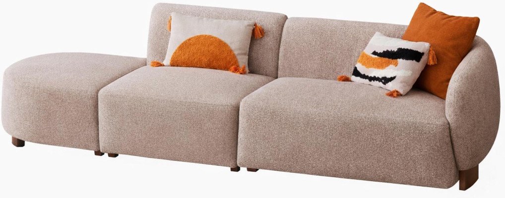 Wohnzimmergarnitur 4 + 3 + 1-Sitzer-Sofa Polstergarnitur Sessel modern