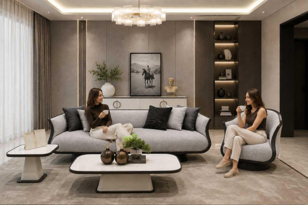 Wohnzimmer Sofa Set 3+1 Sitzer Designer Couchtisch Komplettes Beistelltisch