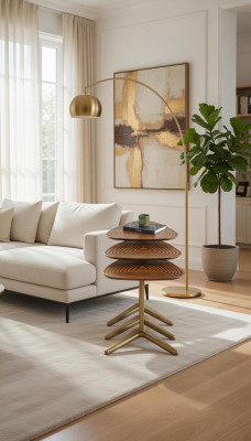 Wohnzimmer Couchtische Holz Beistelltisch Holz Luxus Komfort Stilvoll