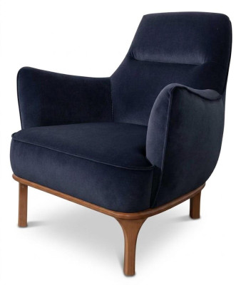 Polstergarnitur 4Sitzer sofa Sessel Stoff Modern Kissen Dunkelblau Neu