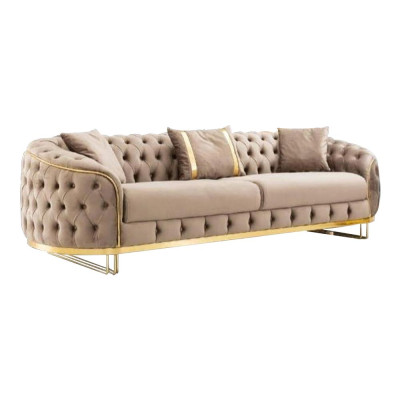 Tyylikäs kolmen hengen olohuoneen Chesterfield-sohva Luxuriöse-huonekalut Uusi