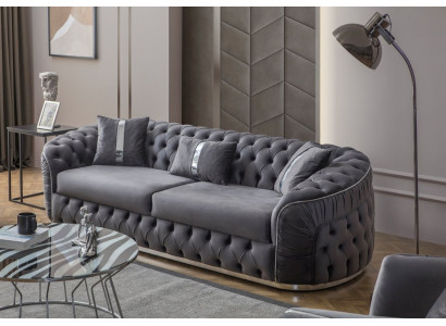 Vuode 2x Yöpöytä 3 osaa Makuuhuoneen Setti Suunnittelija Luxe Vuoteet Hotelli Täydellinen